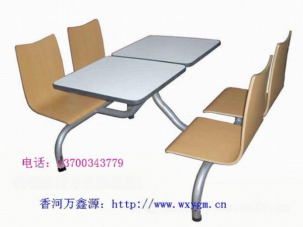 曲木圓管（guǎn）快餐桌椅--中間