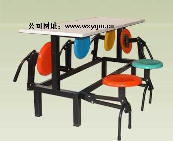 食堂餐桌椅-1號連（lián）體034