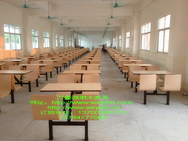 食堂餐桌（zhuō）椅-方管曲木004